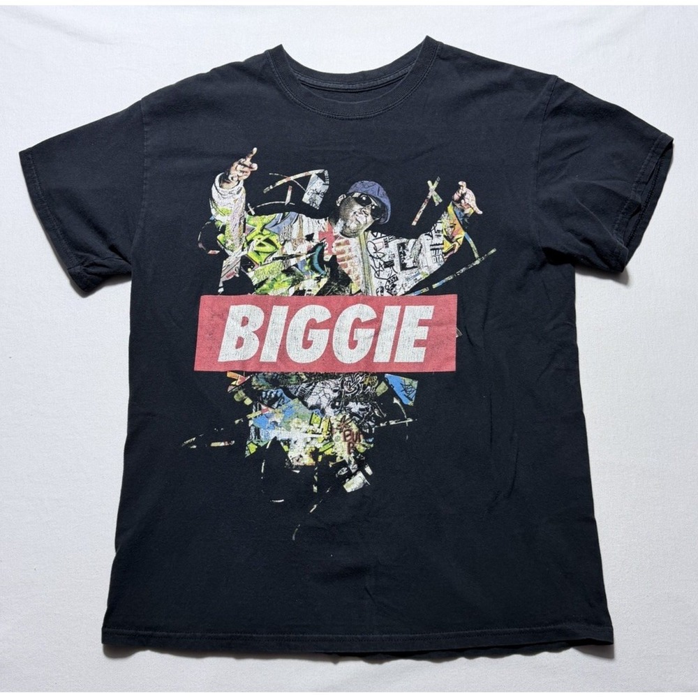 Notorious B.I.G. Graphic Tee Mens Size M Black Hip Hop Rap T-Shirt